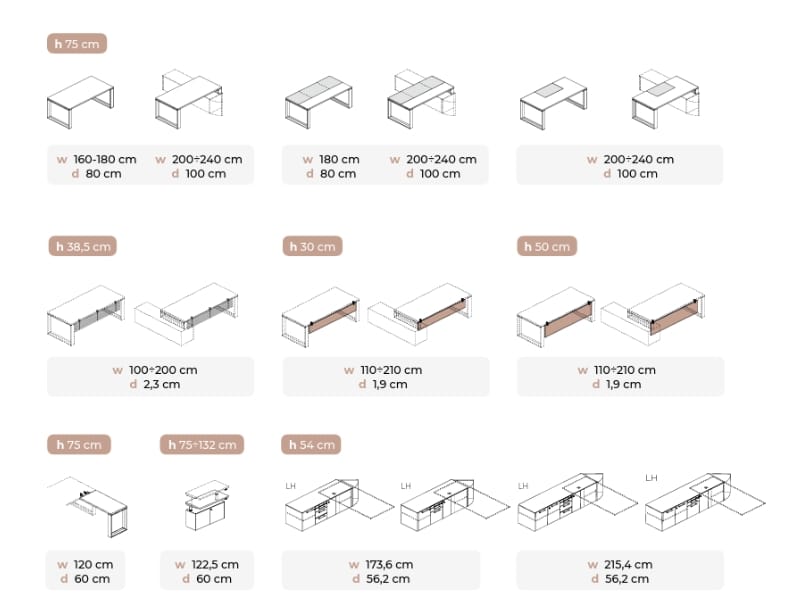 Arch Luxury Executive Office Desk ADD office