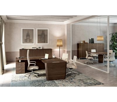 X10 - Stunning Veneered Italian Executive Desk - Add Office